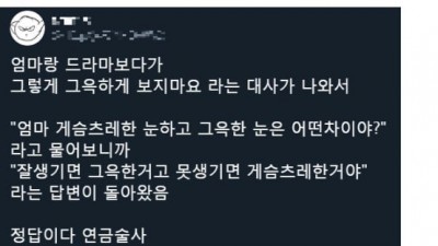 그윽하게와 게슴츠레의 차이