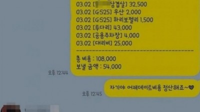 데이트비 정산 호불호