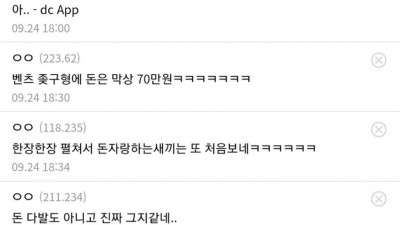 디시갤 현금 부자