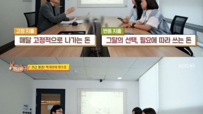 박기량 지난달 수입과 지출