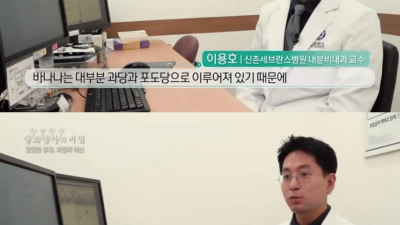 바나나 vs 초콜릿 혈당대결