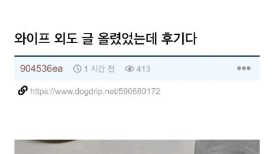 와이프가 외도중인거같다...오늘 결과나온다