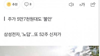 삼전에 물린듯한 기자 ㅋㅋ