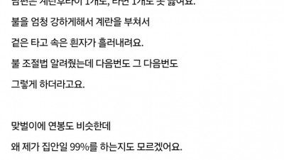 밥 하기 싫어서 이혼한다하면 웃기겠죠?