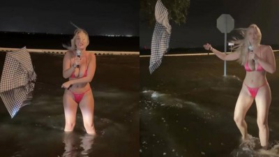 (ㅇㅎ)태풍에 ‘160명 사망’했는데… 비키니 입고 방송한 女모델 최후