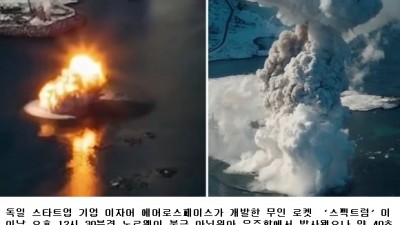 발사 40초 만에 추락한 독일 이자어 에어로스페이스의 무인 로켓.