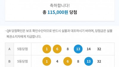 꿈에 나온 로또번호 적중 썰]