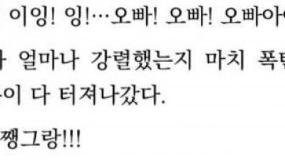 요즘 야설 수준