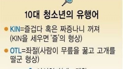 충격적인 요즘 10대 청소년의 유행어.jpg