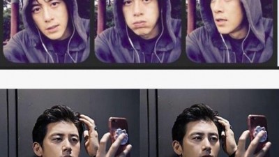 진짜 잘생겼으면 사진 막찍어도 잘생김