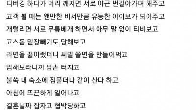 여친 필요없다는 어느 유저
