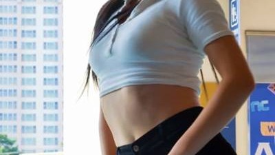 김나연 치어리더 가터링 엉밑살