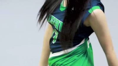 안지현 치어리더 제로투 댄스 흰 핫팬츠 엉밑살