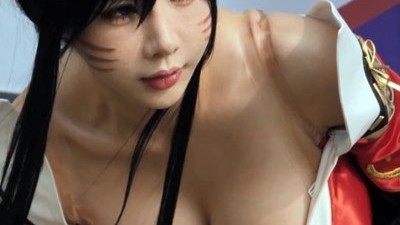 모델 송주아 LOL 아리 코스프레 숙여주는 묵직한 가슴