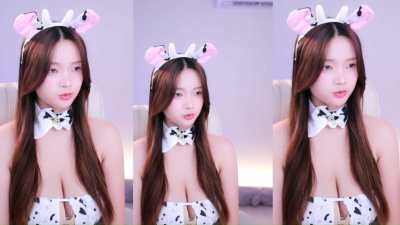 젖소로 분장한 세림잉 육덕진 가슴골