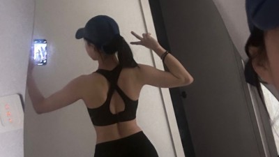 명아츄 블랙 브라 팬티 셀카