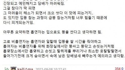 담배피는 이유를 설명할때 가장 좋은 방법