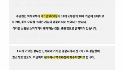 권총이 풀려서 ㅈ됬다는 일본 근황..