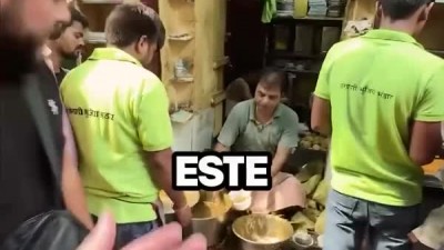 인도 길거리음식에 도전해보는 멕시코인