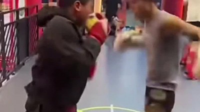 중국 학생들 스파링