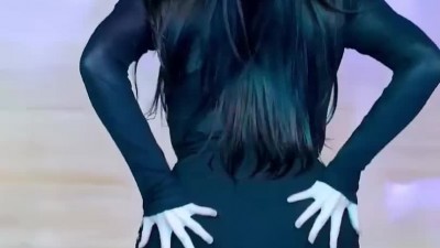 하지원 치어리더 시스루 블랙티 블랙 브라