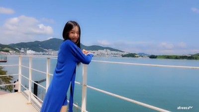 BJ 강민아 파란 미시룩 몸매