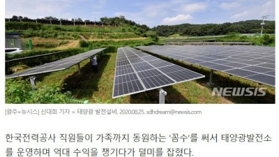  한전 직원들의 꼼수