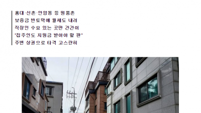  대학가 원룸 상황