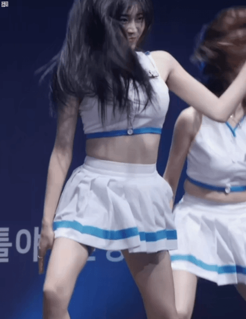격렬히 추는 치어리더 안지현