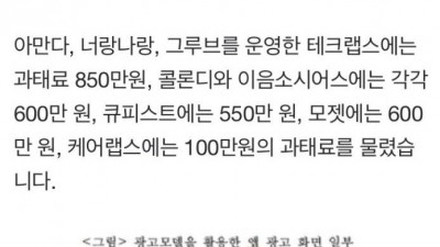  소개팅앱 거짓광고 적발