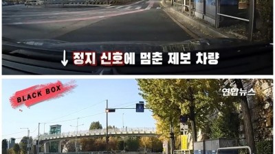  신호 지켰다가 봉변