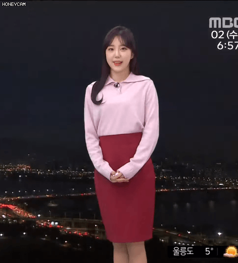 오늘자 김가영 캐스터