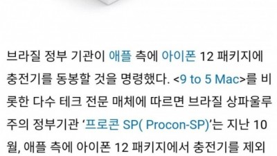  브라질 정부 애플에 경고