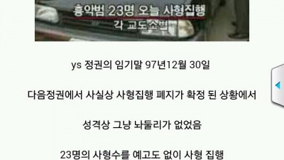  국내 마지막 사형 집행