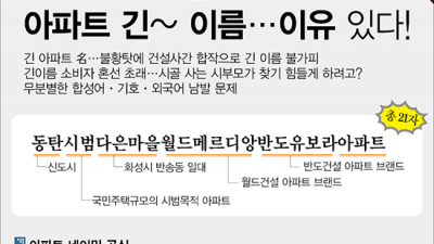  요즘 아파트 이름이 긴 이유