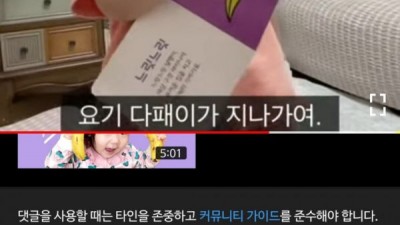  육아 유튜브 댓글