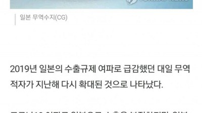  대일 무역적자 근황