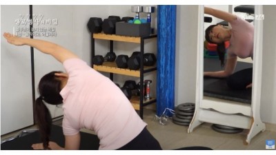  운동 열심히 하는 55세 어머니