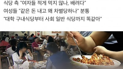  음식 성차별