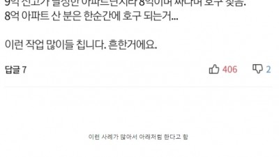  부동산 시세 뻥튀기 수법