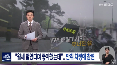  만취 음주 차량에 참변