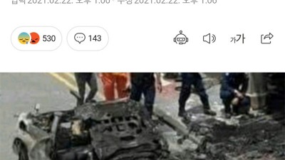  남친 구하려고 불타는 자동차에 뛰어든 여성