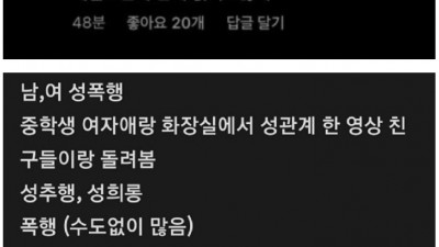  현재 학폭 1티어