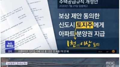  LH 땅투기 직원들이 노린 것
