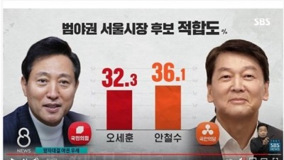 서울시장 보궐선거 여론조사 결과