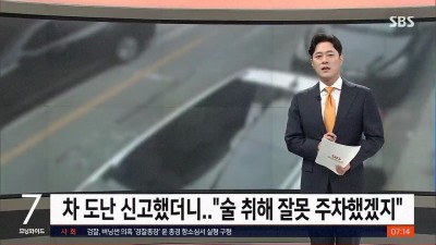  차량 도난 신고에 경찰 반응