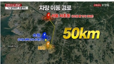  무면허 전과 5범의 난폭질주