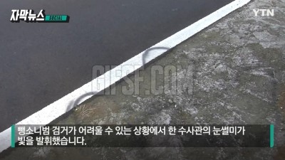  경찰의 매서운 눈썰미